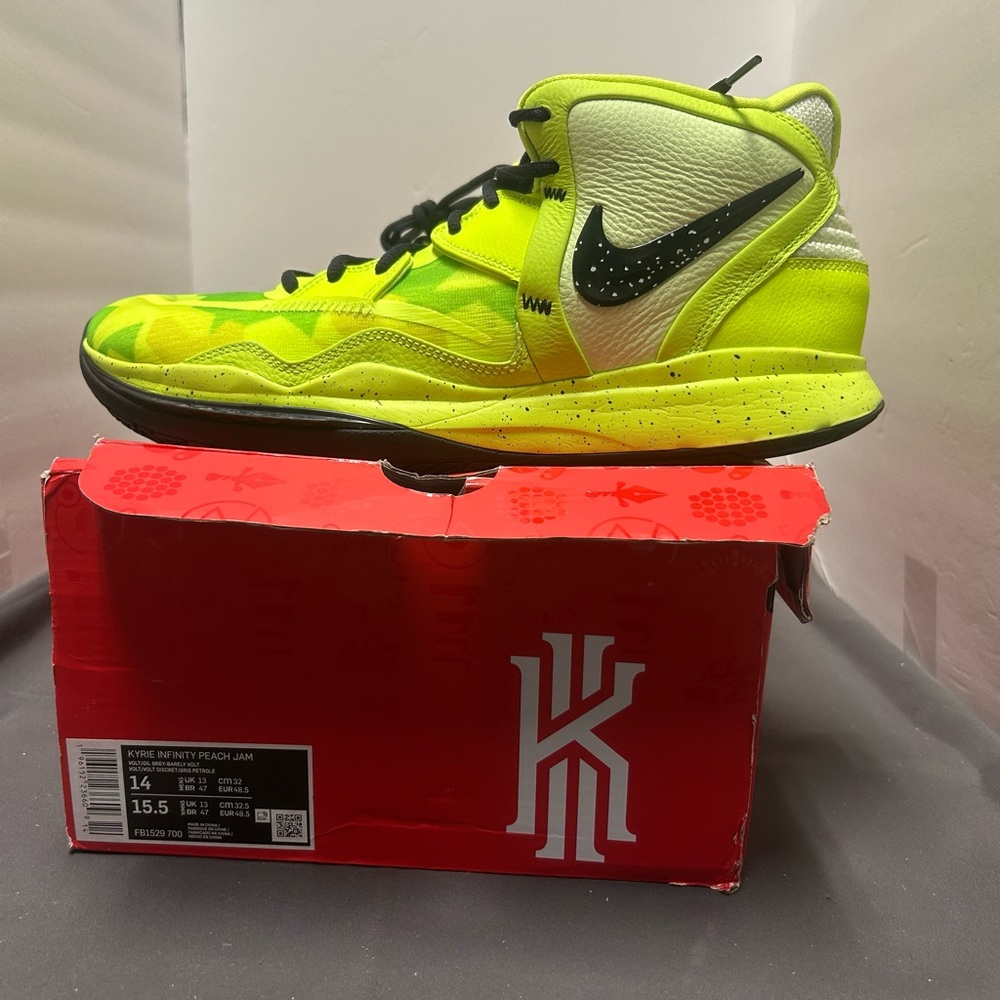 Size 14- Nike Kyrie Infinity EYBL Peach Jam Rare!! Comes With Box.